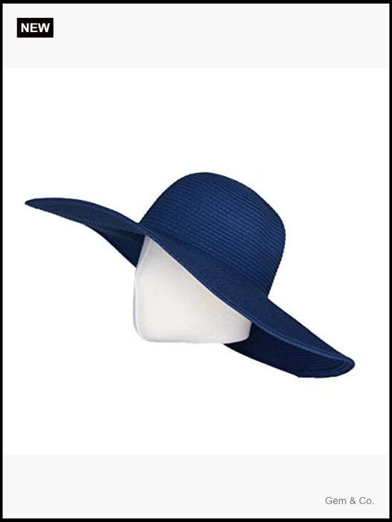 Wide Brim Floppy Sun Hat UPF 50 Adjustable Straw main image 7
